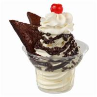 Brownie Sundae · Brownie, two toppings, whipped cream, and cherry.