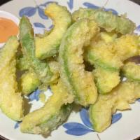Avocado Fries · Fried avocado slices with house souce