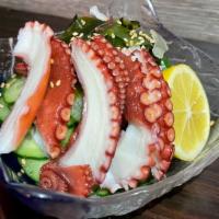 Tako Sunomono · octopus with cucumber in vinegar dressing.