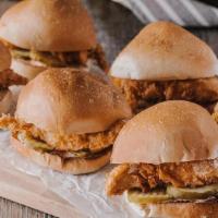 Chicken Tender Roadies Sliders Party Pack · Pack of 6, pickles, bacon, Ranch.