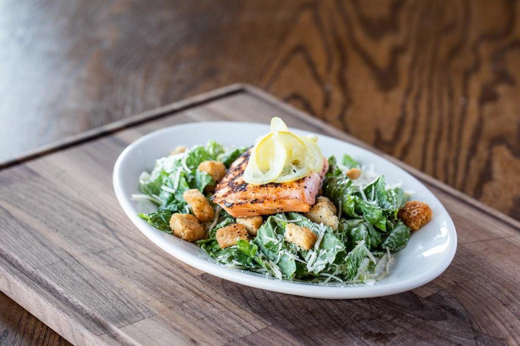 CLASSIC CAESAR SALAD · Romaine, Parmesan, housemade croutons, Caesar dressing, fresh shaved lemon