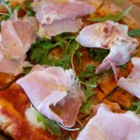 Pizza Cotto · House-made cured ham, tomato & mozzarella
