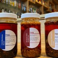 Housemade Chili Blackbean Sauce (8 oz.) · Chef Fang and his daughter Kathy Fang has created a trio of Chili sauces. The chili blackbea...