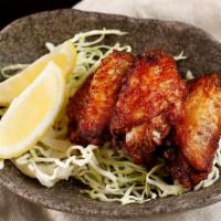 Garlic Miso Chicken Wings · Japanese style deep fried chicken wings.