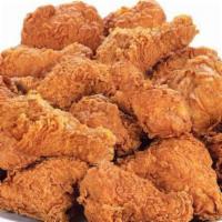 Krispy Chicken (25 Pieces) · includes breast, wings, leg & thigh