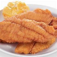 Cajun Fish Meal · Includes one honey butter biscuit.