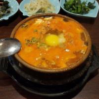 2.  Spicy Seafood Kalguksu · Spicy. Spicy thick noodle soup with seafood.