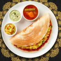 Ad Astra Andhara Kara Dosa · Savory crepe made of rice & lentil batter topped off with a house special red chili spread -...