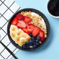 The Pre-Hike · A healthy-ish bowl with greek yogurt, granola, berries, honey. Namaste.