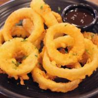 Jumbo Onion Rings · MADE TO ORDER SERVED WITH BBQ SAUCE.