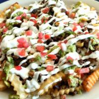 Cali Fries · Fries topped with meat, cheese, guacamole, pico de gallo, and sour cream.
Now any meat of yo...