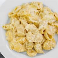 Mac & Cheese · Most popular. Seashell with a blend of Cheddar, Jack, Swiss and, Asiago cheeses, topped with...