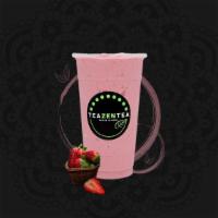 Strawberry Smoothie · Fresh strawberry fruits mixed with house-made dairy-free creamer.