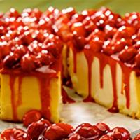 Strawberry Cheesecake · Our creamy original cheesecake loaded with caramel apples.