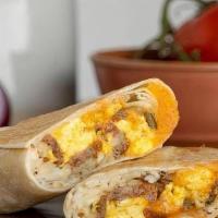 Breakfast Burrito  · Our delicious crispy nutty topping and vanilla ice cream.