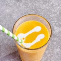 Mango Lassi  · Yogurt based drink with mangoes & all natural flavors.