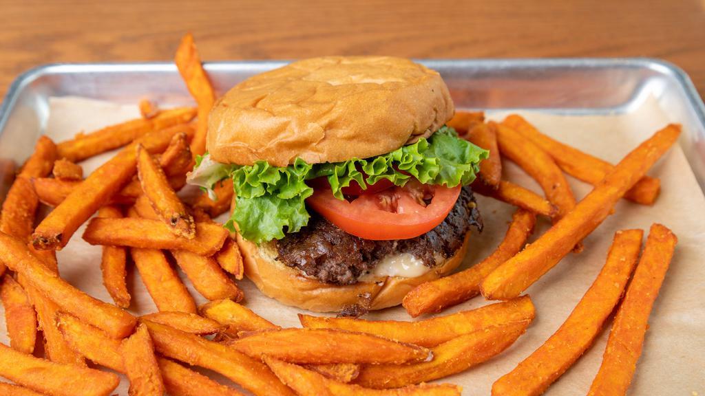 1/4 lb Burger · Lettuce, tomato and house mayo.
