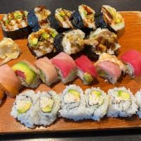 Sushi Roll Set A · California Roll, Rainbow Roll and Spider Roll