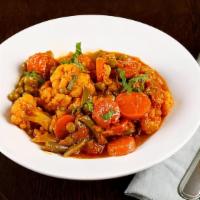 Mix Vegetable Curry · Vegan. Fresh mixed vegetables cooked in a onion & tomato sauce.