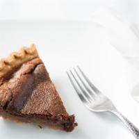 Chocolate Chess Pie · Add vanilla ice cream for an additional extra charge.