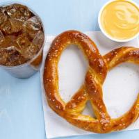 Original Pretzel Bundle · Original Pretzel, any dip and a medium soft drink.