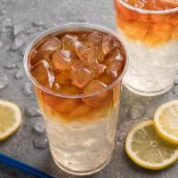Lemonade Iced Tea · Enjoy the best of both worlds with our Original Lemonade mixed with freshly brewed iced tea ...