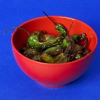Shisito Peppers · Sauteed shisito peppers.