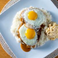 Loco Moco · Savory hamburger patties topped with brown gravy and eggs on top. A local's favorite!
