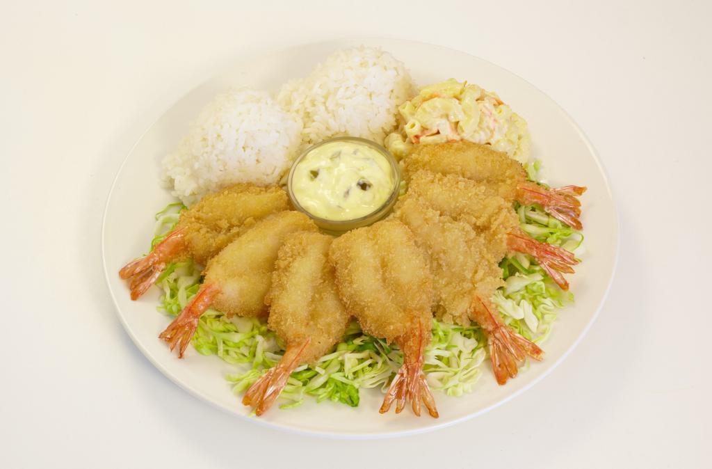 Fried Shrimp · Plentiful fried shrimp cooked to perfection. In Hawaii, we call it Real 