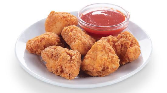 Boneless Wings 6 Pc · Our boneless wings are lightly breaded and fried to perfection.
Try it with one of our dipping sauces!