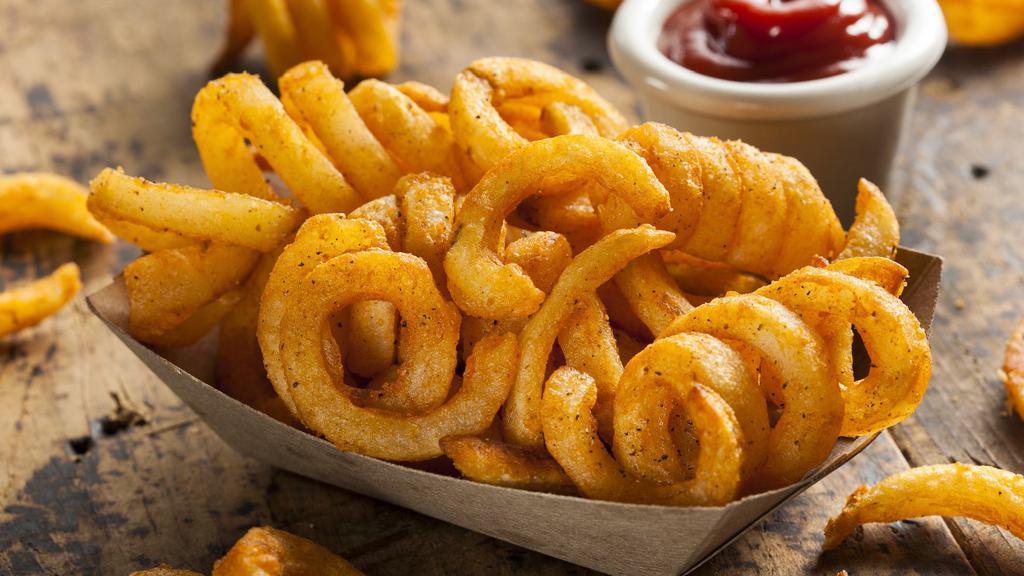 Curly Fries · Fresh Curly Crispy French Fries