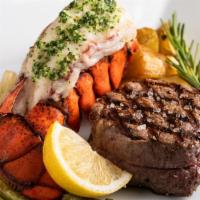 Filet Mignon & Lobster · Tasty and oh so Tender Filet Mignon that just melts in your mouth, paired with a Tender and ...