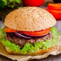 Hamburger · Juicy ½lb Beef Patty with your choice of Condiments in a Fresh Bun. Comes w/ Crispy French F...