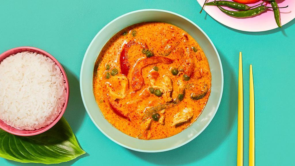 TYPHOON PANANG CURRY · Thick Panang Curry with Coconut Milk X Your Choice of Protein X Served With Rice