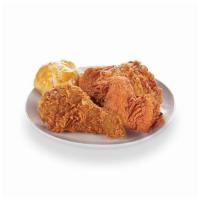 Mix Chicken Meal Deal (Halal) · Breast, Wing, Thigh & Leg. Includes 1 biscuit, 1 side and 1 can soda