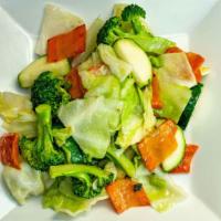 Light Stir Fry · Seasonal veggies & choice of protein.