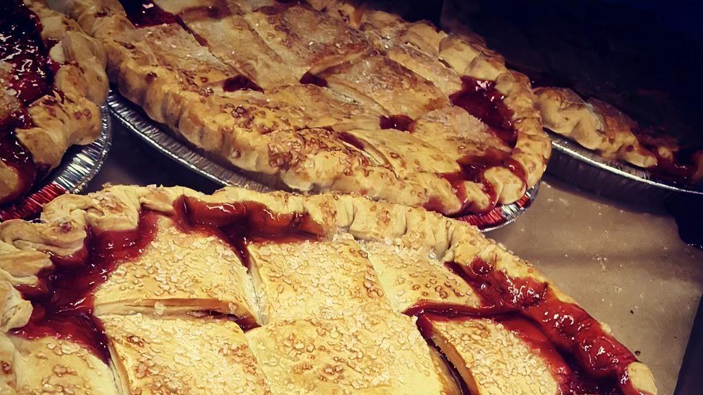 Cherry Pie · Midwest pie cherries, lattice top all-butter crust. 6-inch and 9-inch pies.