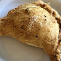 Chicken Pepper Empanadas · Mary's all natural, anti-biotic and hormone-free chicken, a ton of house-roasted red bell  p...
