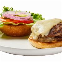 Cheese Burger · American cheese melted on to our 8oz patty with lettuce, tomato, onion, pickles, and mayo. S...