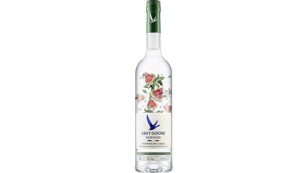 Grey Goose Essences Watermelon Basil (750 Ml) · Cold-pressed watermelon mixes with a touch of wild berries for one sensational spirit.