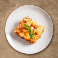 Meat Sauce Lasagna · Classico lasagna made by head chef with fresh beef.