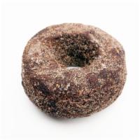 Spiced Chocolate Donut · Chocolate base tossed in cinnamon-chipotle sugar.