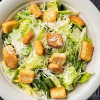 Caesar Salad · Chopped romaine lettuce, shredded parmesan, croutons. Served with our signature Caesar dress...