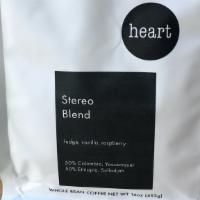 STEREO BLEND COFFEE BEANS · From Heart Roasters in Portland, Oregon. 16oz bag.
50% Colombia, Yacuanquer
50% Ethiopia, Ab...