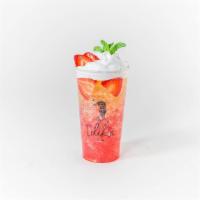 Sweetie Strawberry · Strawberry purée with black tea and house cream