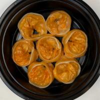 Kimchi Mondoo (S) · Fried dumplings with kimchi (flavored vegetable).