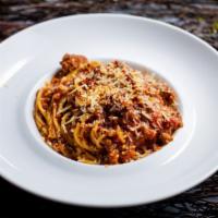 An Offer You Can’t Refuse (Bolognese) · Spicy tomato based sauce with plenty of ground beef.  Like Mama's! If you like your prized p...