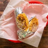 Regular Burrito · Choice of meat, rice, beans, & salsa.