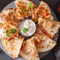 Original Flour Quesadilla · Flour tortilla filled with melted cheese.