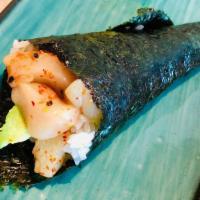 Spicy Hotate Hand Roll · Spicy scallop, avocado (1pc)